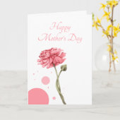 Blumenkarte in rosa Foto Muttertagskarte Karte (Gelbe Blume)