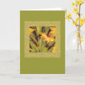 Blumenkarte Karte (Gelbe Blume)