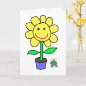 Blumenkarte Karte (Gelbe Blume)