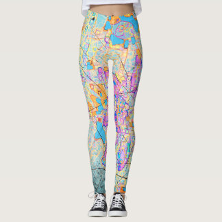Blumenkarte-Leggings Leggings