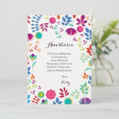 Blumenkarte Leinwand (Stehend Vorderseite)