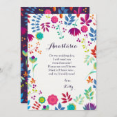 Blumenkarte Leinwand (Vorne/Hinten)