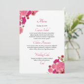 Blumenkarte Menükarte (Stehend Vorderseite)