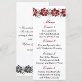 Blumenkarte Menükarte (Vorne/Hinten)