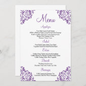 Blumenkarte Menükarte (Vorne/Hinten)