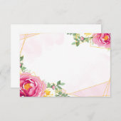 Blumenkarte Mitteilungskarte (Vorne/Hinten)