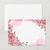 Blumenkarte Mitteilungskarte (Vorne/Hinten)