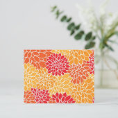 Blumenkarte Postkarte (Stehend Vorderseite)