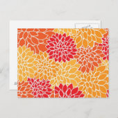 Blumenkarte Postkarte (Vorne/Hinten)