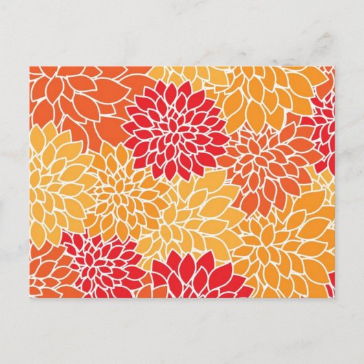 Blumenkarte Postkarte (Vorderseite)