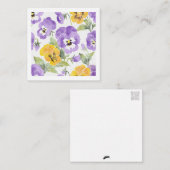 Blumenkarte (Postkartenart) Mitteilungskarte (Vorne/Hinten)