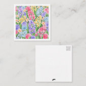 Blumenkarte (Postkartenstil) Mitteilungskarte (Vorne/Hinten)