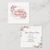 Blumenkarte Quadratische Visitenkarte (Vorne/Hinten)