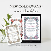 Blumenkarte Regen Geburtstagseinladung Einladung