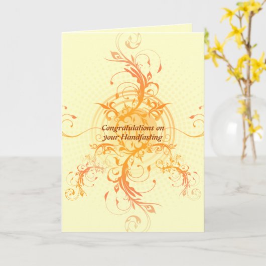 Blumenkarte Sun Handfasting Karte (Gelbe Blume)