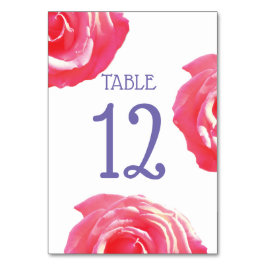 Blumenkarte Tischnummer