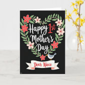 Blumenkarte zum ersten Muttertag Karte (Gelbe Blume)