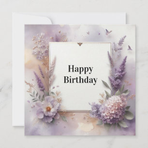 Blumenkarte zum Geburtstag Feiertagskarte