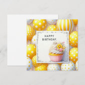 Blumenkarte zum Geburtstag Feiertagskarte (Vorne/Hinten)