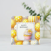 Blumenkarte zum Geburtstag Feiertagskarte (Stehend Vorderseite)