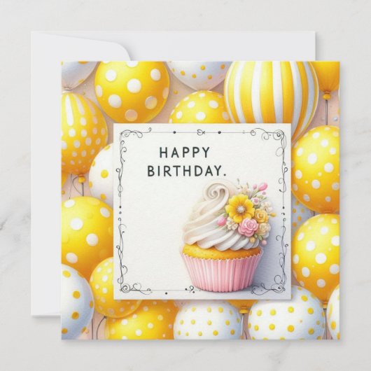 Blumenkarte zum Geburtstag Feiertagskarte (Vorderseite)