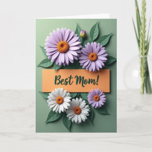 Blumenkarte zum Muttertag Beste Mama Karte