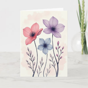 Blumenkarte zum Muttertag Floral Bloom Karte
