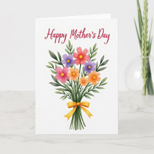 Blumenkarte zum Muttertag Karte