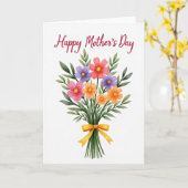Blumenkarte zum Muttertag Karte (Gelbe Blume)