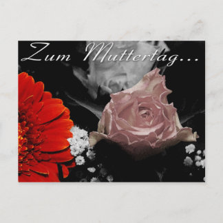 Blumenkarte zum Muttertag Postkarte