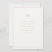 Blumenkarten für Rose Baby Birth Foto Einladung (Rückseite)