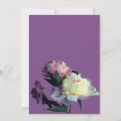 Blumenkarten-Hochzeitkarten-Foto Peony-Blume Einladung (Rückseite)