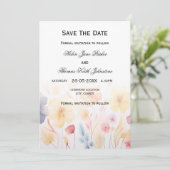 Blumenkarten Save the Date (Stehend Vorderseite)
