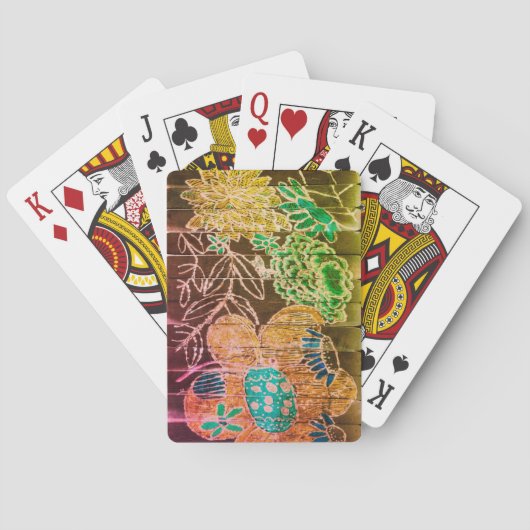 Blumenkarten Spielkarten (Rückseite)