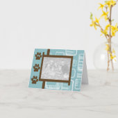 Blumenkarten und braune Teppiche Karte (Gelbe Blume)