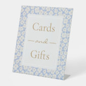 Blumenkarten und Geschenke für Hochzeiten Sockelschild (Vorderseite)