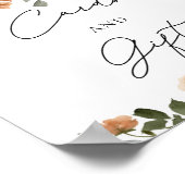 Blumenkarten und Geschenke für Wasserfarben Poster (Ecke)