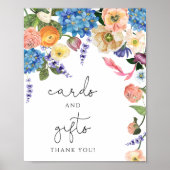 Blumenkarten und Geschenke Poster (Vorne)