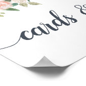 Blumenkarten und Geschenkgutscheine im Sommer Poster (Ecke)