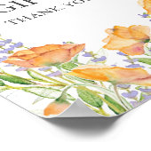 Blumenkarten und Geschenkgutscheine Poster (Ecke)