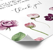 Blumenkarten und Geschenkposter Poster (Ecke)