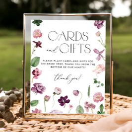 Blumenkarten und Geschenkposter Poster