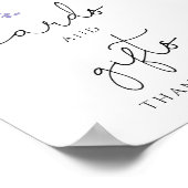 Blumenkarten und Geschenkposter Poster (Ecke)