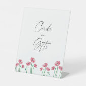 Blumenkarten und Geschenkposter Sockelschild (Vorderseite)