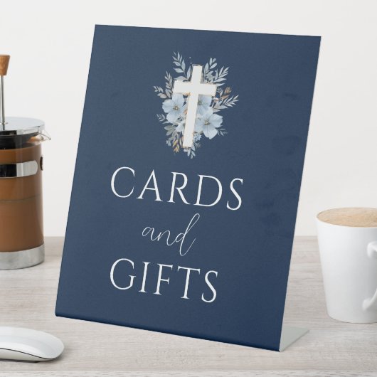 Blumenkarten und Geschenkschild Sockelschild (In Situ)