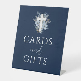 Blumenkarten und Geschenkschild Sockelschild