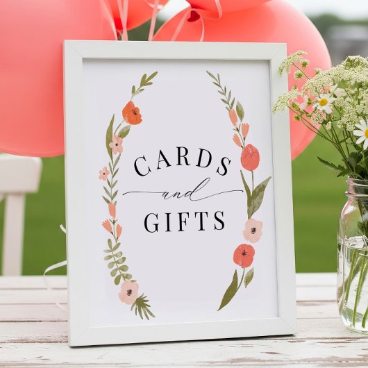 Blumenkartentafeln und Giftschild Poster