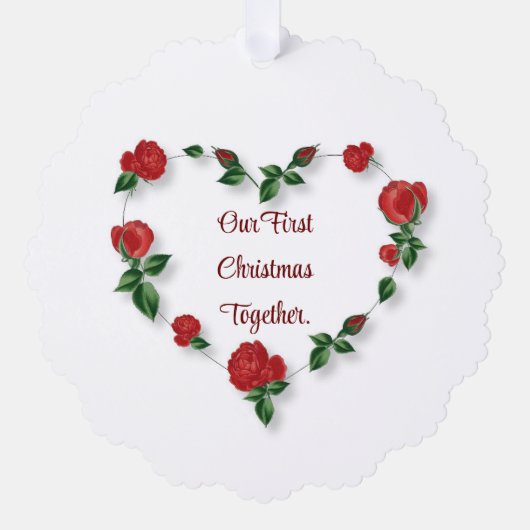 Blumenkarton Ornament Karte (Vorderseite)