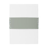 Blumenkaskade Moderne Schönheitsfeier Grüne Hochze Einladungsbanderole (Rückseitenbeispiel)