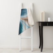 Blumenkaskade Weicher Aquamariner und goldener Abs Sherpadecke (Beispiel)